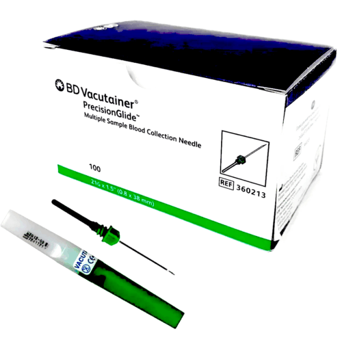 BD Vacutainer Kanül 21G 0.8 x 38 mm Yeşil | Steril Kan Alma İğnesi
