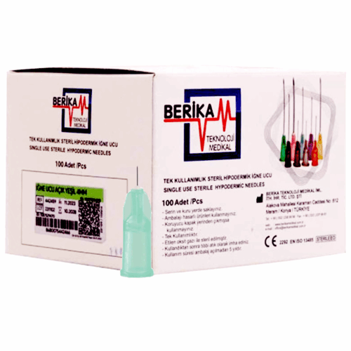 Berika Mezoterapi İğne Ucu 30G 4mm | Steril Mikro Enjeksiyon İğnesi