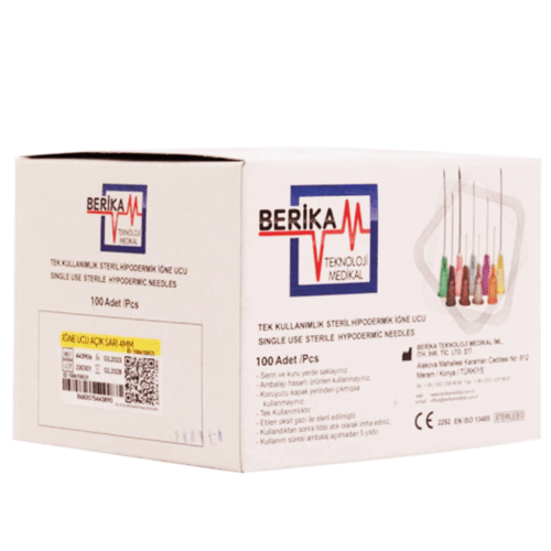 Berika Mezoterapi İğne Ucu 30G 4mm | Steril Mezoterapi İğnesi