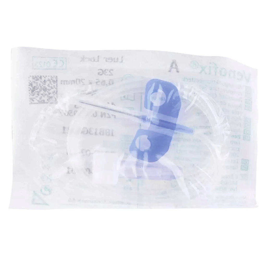 BRAUN Venofix A 23G Kelebek Set | Luer Lock – Mavi Steril IV Kanül - Görsel 2