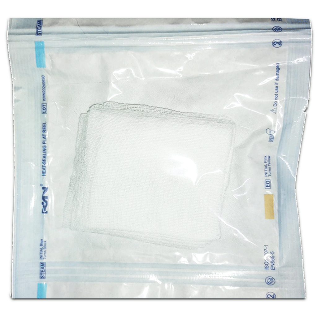 MEDİTEKS Steril Gazlı Kompres 7,5 x 7,5 cm 5’li | 4 Kat Steril Kompres