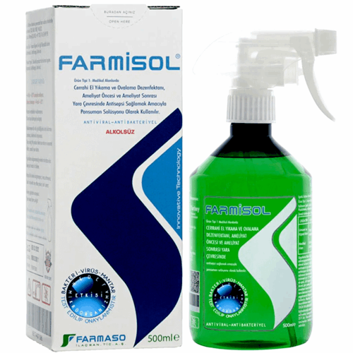 Farmisol Antiseptik 500 ml | Profesyonel Antiseptik Solüsyon