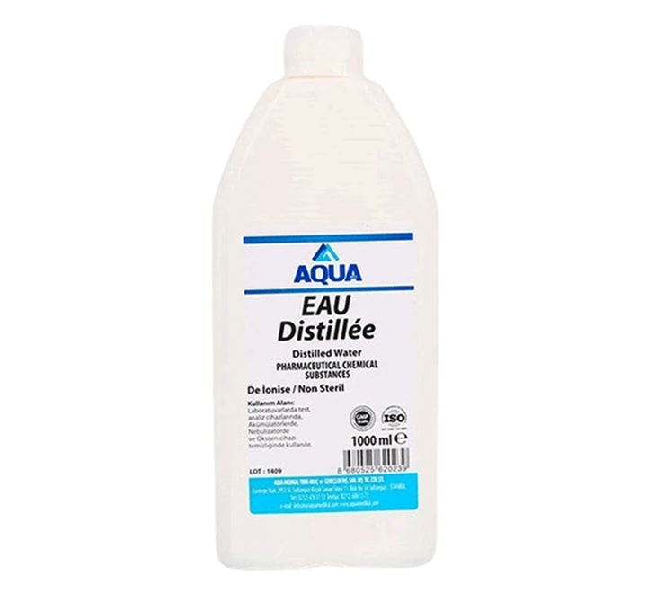 Aqua Distile Su 1000 ml – Deiyonize Saf Su 1 Litre