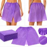 Tek Kullanımlık Kadın Doğum Muayene Eteği – Mor | 50'li ve 100'lü Paket
