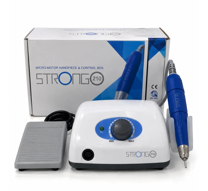 Strong 210 35K Mikromotor Freze Cihazı – 35.000 RPM Profesyonel Tırnak Freze Makinesi - Görsel 2