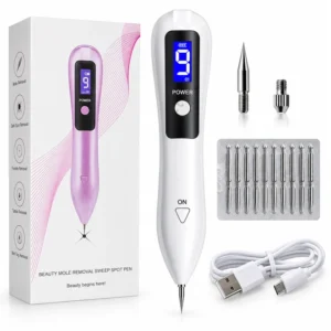 Plazma Pen Cilt Bakım Cihazı – Dijital Ekranlı, USB Şarjlı, Metal Uç Setli