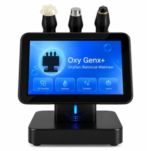 Oxy Genx+ Oksijen Baloncuk Cilt Bakım Cihazı – 7 Renk LED, Ultrasonik ve RF Teknolojili